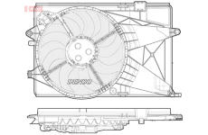 Větrák, chlazení motoru DENSO DER15004