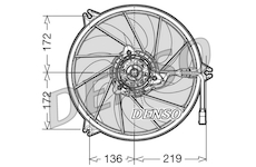 Větrák, chlazení motoru DENSO DER21006