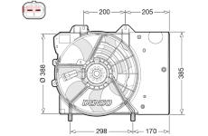 Větrák, chlazení motoru DENSO DER21024