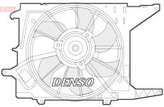 Ventilátor chladenia motora DENSO DER37003