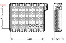 Výparník, klimatizace DENSO DEV21004