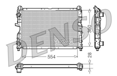 Chladič, chlazení motoru DENSO DRM01003