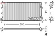 Chladič, chlazení motoru DENSO DRM02015