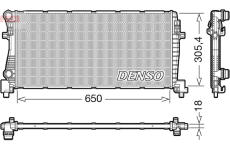 Chladič, chlazení motoru DENSO DRM02017