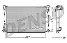 Chladič, chlazení motoru DENSO DRM02038