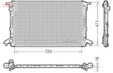 Chladič, chlazení motoru DENSO DRM02049