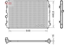 Chladič, chlazení motoru DENSO DRM02050