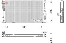 Chladič, chlazení motoru DENSO DRM05005