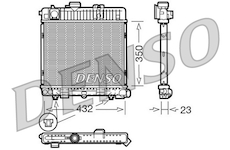 Chladič, chlazení motoru DENSO DRM05025