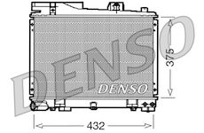 Chladič, chlazení motoru DENSO DRM05034