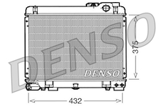 Chladič, chlazení motoru DENSO DRM05035