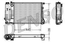 Chladič, chlazení motoru DENSO DRM05042