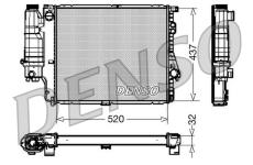 Chladič, chlazení motoru DENSO DRM05043