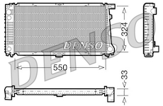 Chladič, chlazení motoru DENSO DRM05058