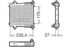 Chladič, chlazení motoru DENSO DRM05078