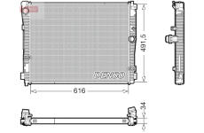 Chladič, chlazení motoru DENSO DRM05079