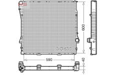 Chladič, chlazení motoru DENSO DRM05112