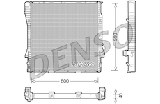 Chladič, chlazení motoru DENSO DRM05114