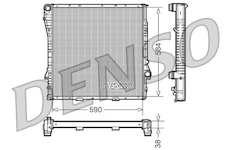 Chladič, chlazení motoru DENSO DRM05117