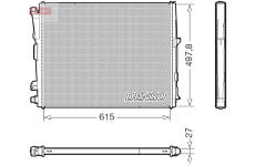 Chladič, chlazení motoru DENSO DRM05123