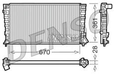 Chladič, chlazení motoru DENSO DRM07020