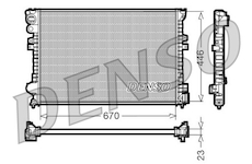 Chladič, chlazení motoru DENSO DRM07055