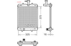 Chladič, chlazení motoru DENSO DRM07063