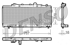 Chladič, chlazení motoru DENSO DRM09090