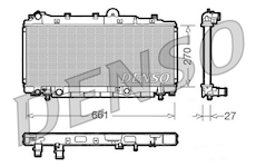 Chladič, chlazení motoru DENSO DRM09093