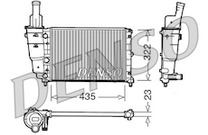 Chladič, chlazení motoru DENSO DRM09095