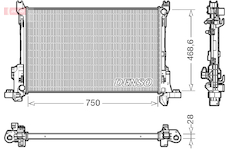 Chladič, chlazení motoru DENSO DRM09174