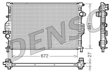 Chladič, chlazení motoru DENSO DRM10069