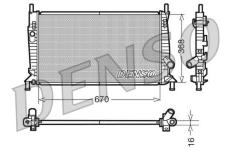 Chladič, chlazení motoru DENSO DRM10075