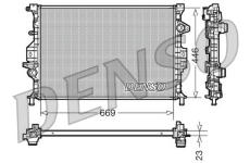 Chladič, chlazení motoru DENSO DRM10077