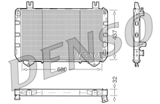 Chladič, chlazení motoru DENSO DRM10093