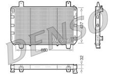 Chladič, chlazení motoru DENSO DRM10095