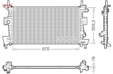 Chladič, chlazení motoru DENSO DRM10114