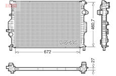 Chladič, chlazení motoru DENSO DRM10115