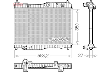 Chladič, chlazení motoru DENSO DRM10116