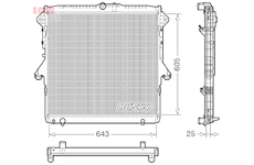 Chladič, chlazení motoru DENSO DRM10119