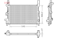 Chladič, chlazení motoru DENSO DRM10122