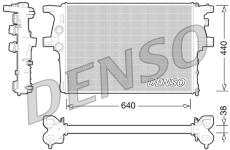 Chladič motora DENSO DRM12008