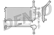 Chladič, chlazení motoru DENSO DRM13011