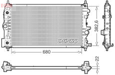 Chladič, chlazení motoru DENSO DRM15008