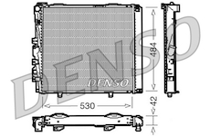 Chladič, chlazení motoru DENSO DRM17040