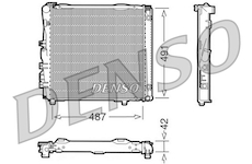 Chladič, chlazení motoru DENSO DRM17052