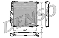 Chladič, chlazení motoru DENSO DRM17053