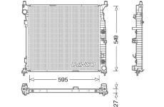 Chladič, chlazení motoru DENSO DRM17055