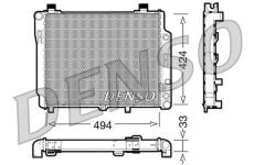 Chladič, chlazení motoru DENSO DRM17075