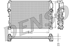 Chladič, chlazení motoru DENSO DRM17090